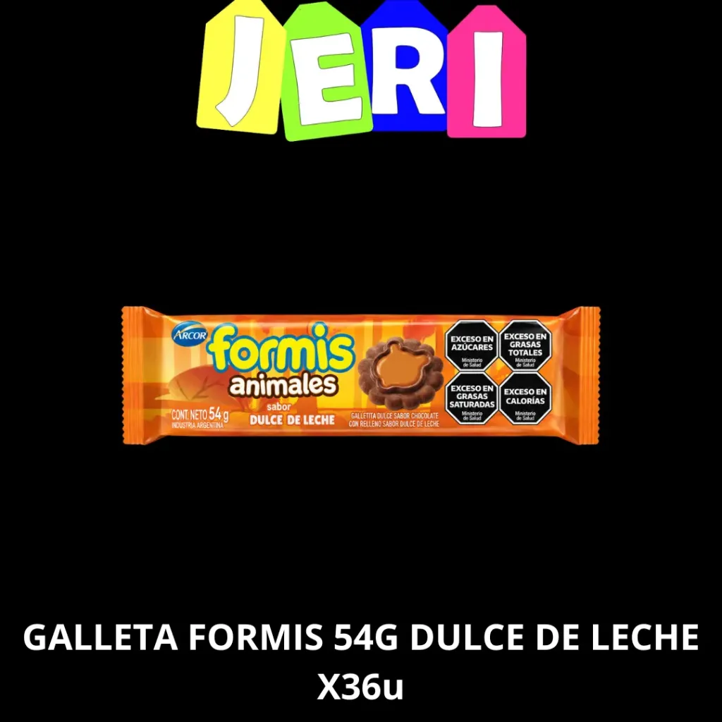 GALLETA FORMIS 54G DULCE DE LECHE X36U