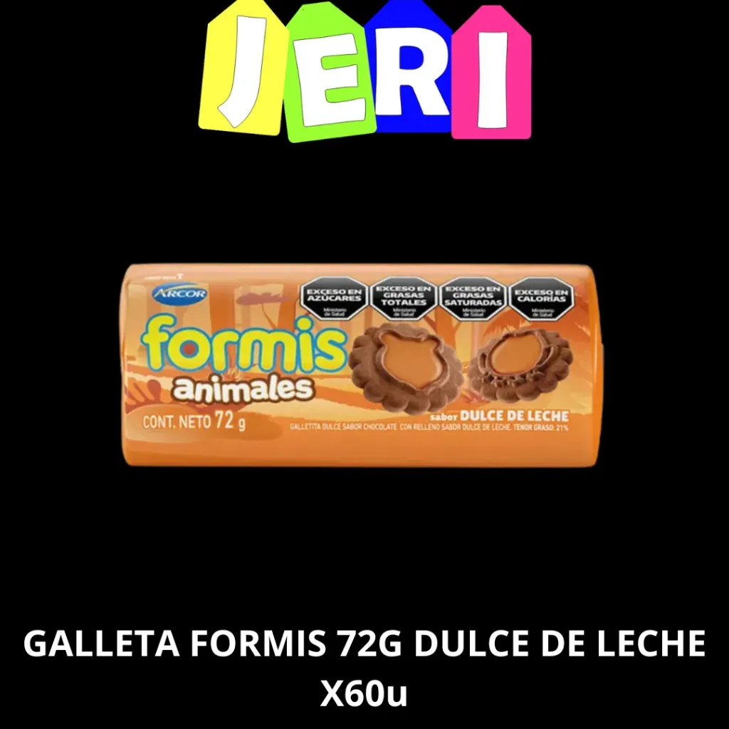 GALLETA FORMIS 72G DULCE DE LECHE X60U