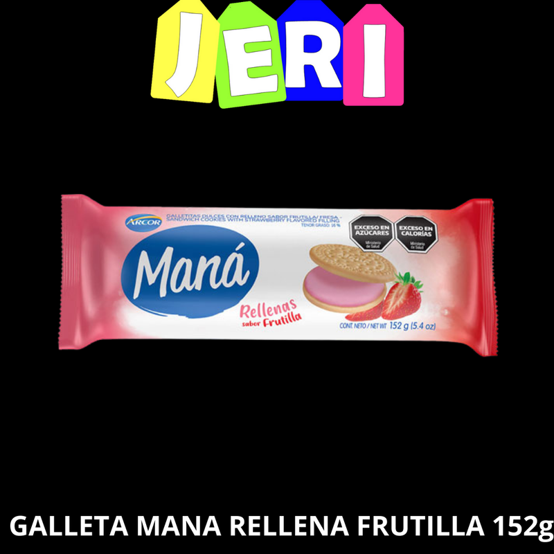 GALLETA MANA RELLENA FRUTILLA 152g