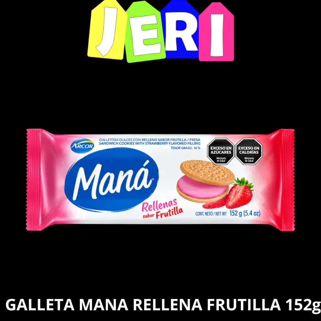 GALLETA MANA RELLENA FRUTILLA 152g