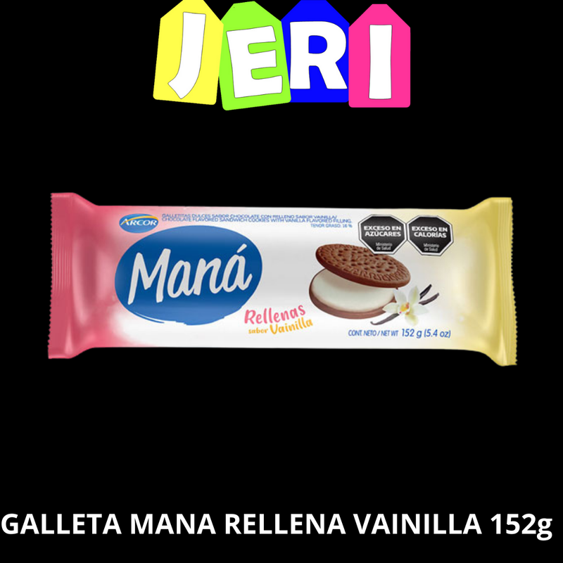 GALLETA MANA RELLENA VAINILLA 152g