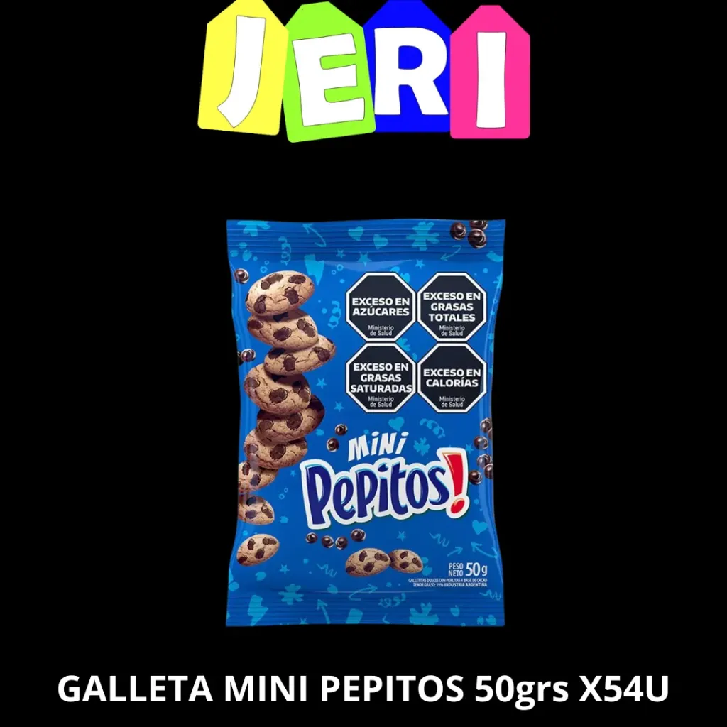 GALLETA MINI PEPITOS 50GRS X54U