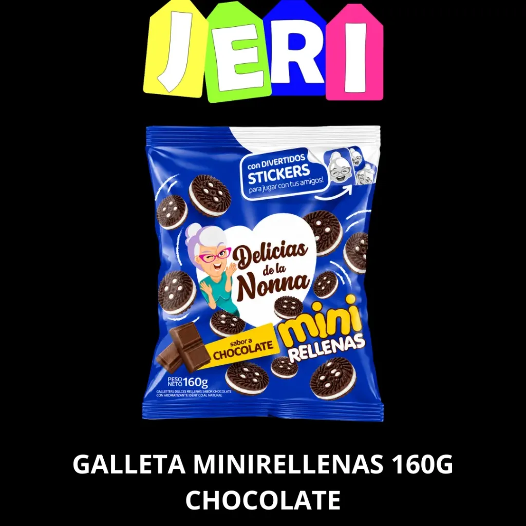 GALLETA MINIRELLENAS DEL DE LA NONNA 160G CHOCOLATE