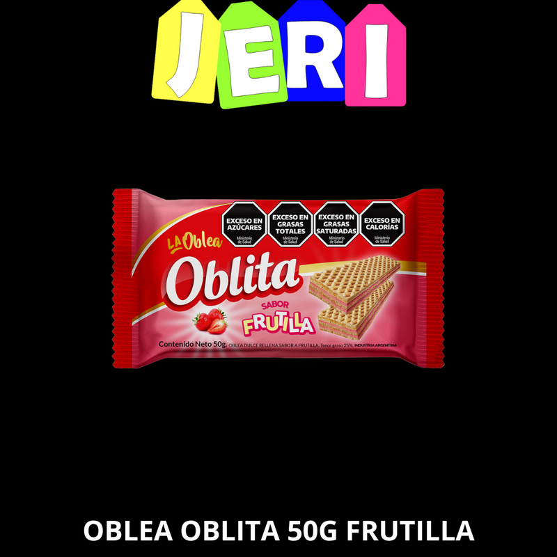 OBLEA OBLITA 50G FRUTILLA