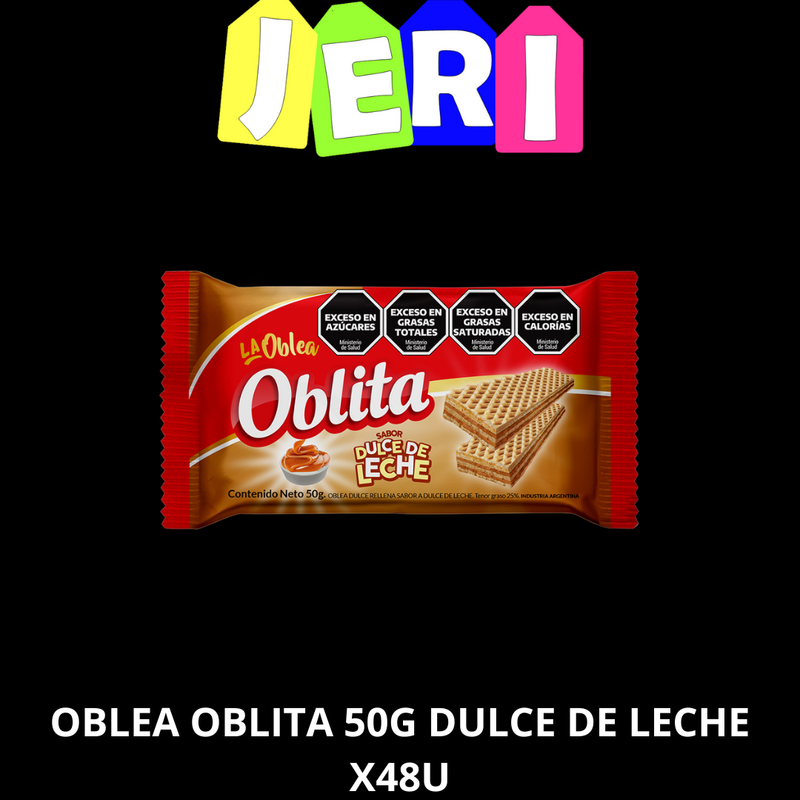 OBLEA OBLITA 50G DULCE DE LECHE X48U