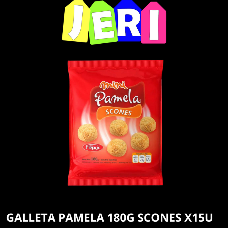 GALLETA PAMELA 180G SCONES X15U