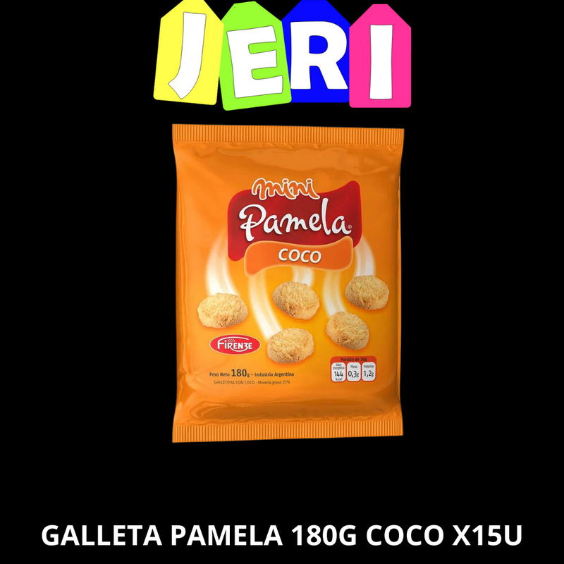 GALLETA PAMELA 180G COCO X15U