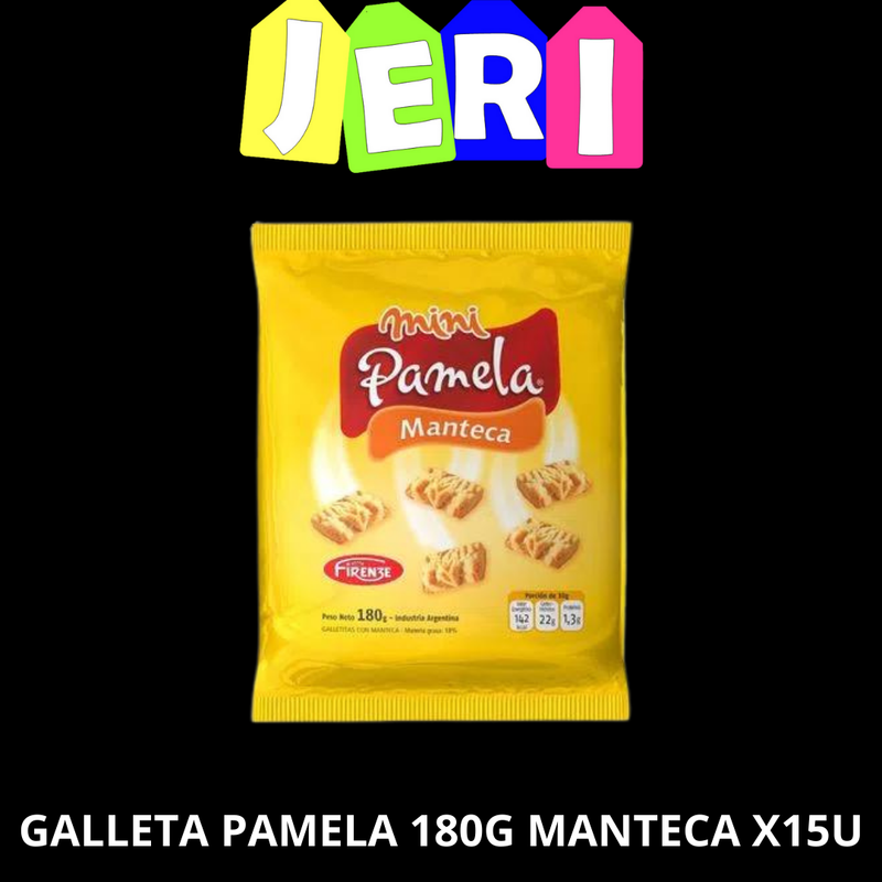 GALLETA PAMELA 180G MANTECA X15U