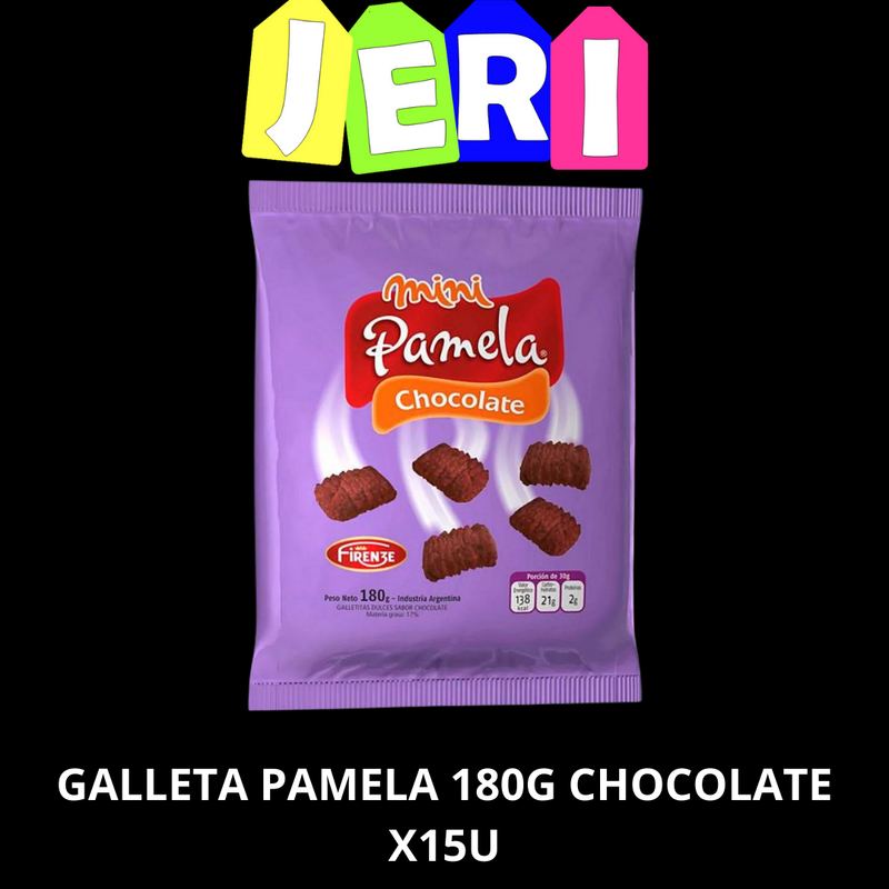 GALLETA PAMELA 180G CHOCOLATE X15U