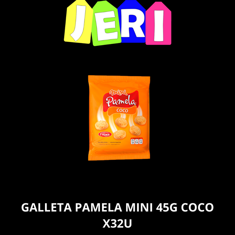 GALLETA PAMELA MINI 45G COCO X32U