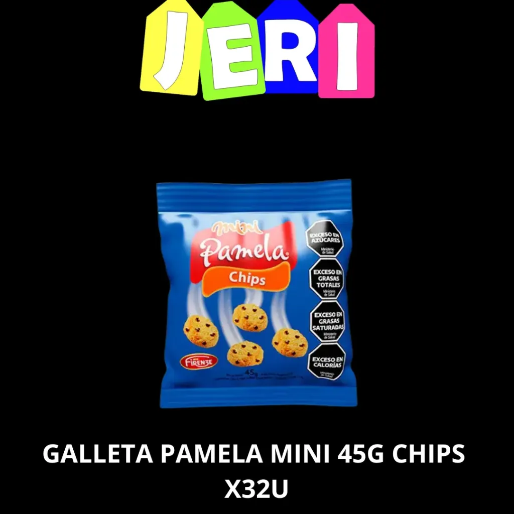 GALLETA PAMELA MINI 45G CHIPS X32U