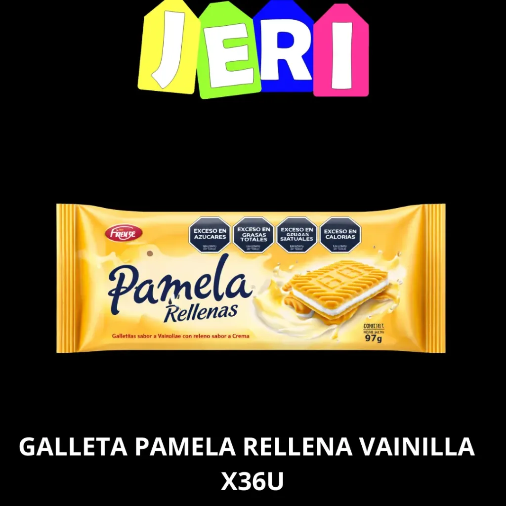 GALLETA PAMELA RELLENA VAINILLA X36U