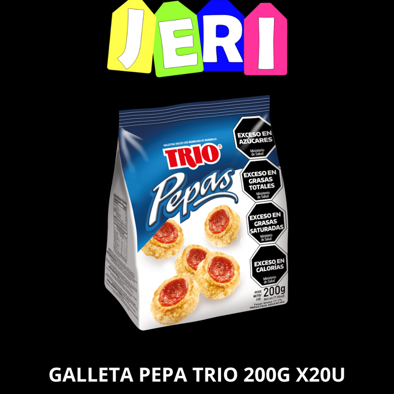 GALLETA PEPA TRIO 200G X20U