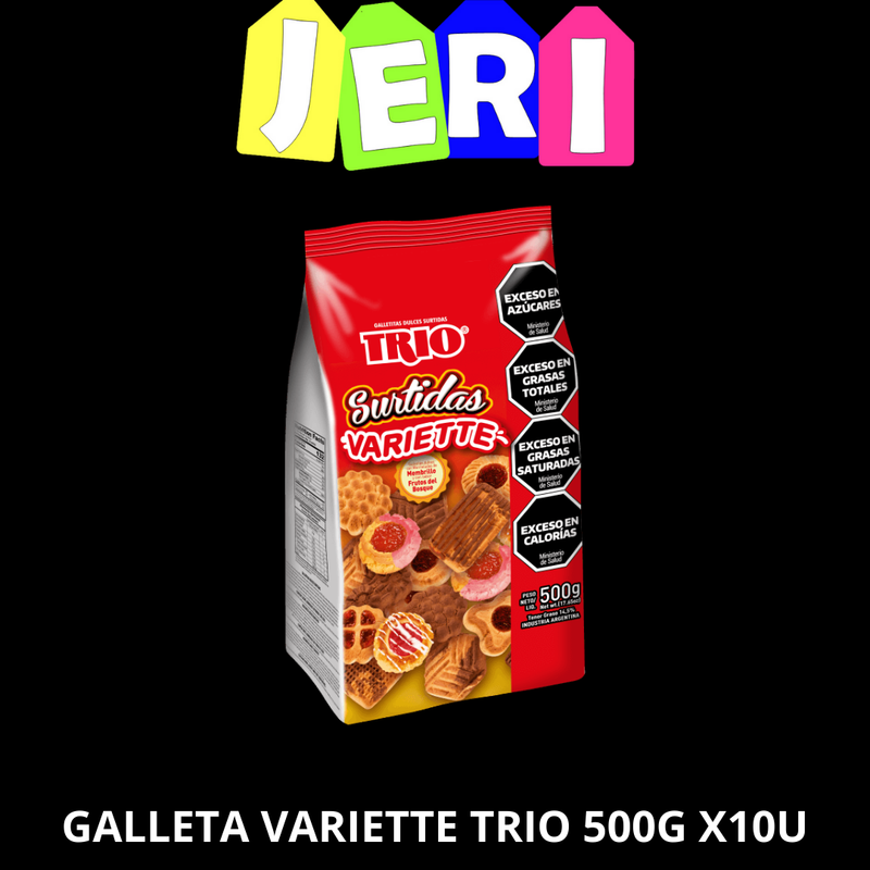 GALLETA VARIETE TRIO 500G X10U
