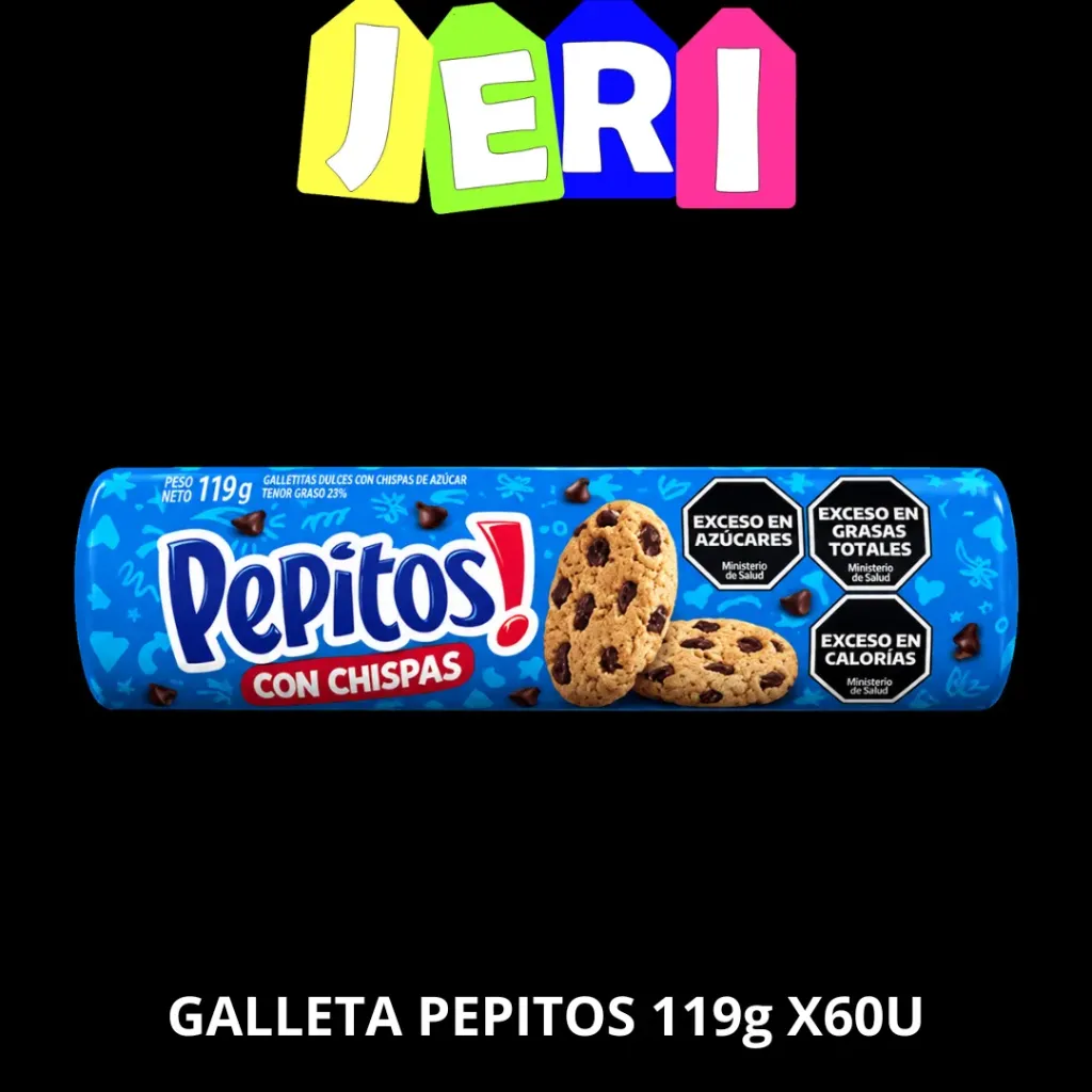 GALLETA PEPITOS 119g X60U