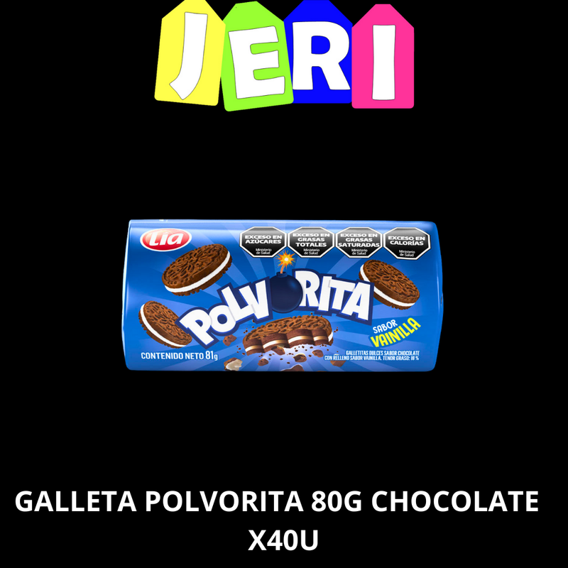 GALLETA POLVORITA 80G CHOCOLATE X40U