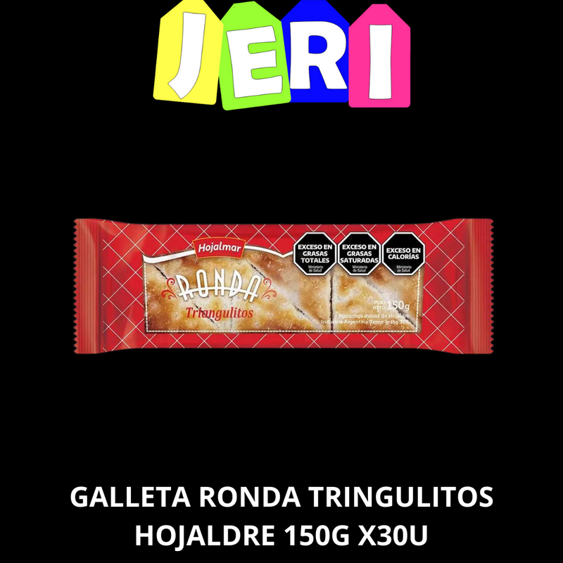 GALLETA RONDA TRINGULITOS HOJALDRE 150G x18u