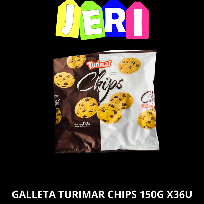 GALLETA TURIMAR CHIPS 150G X36U