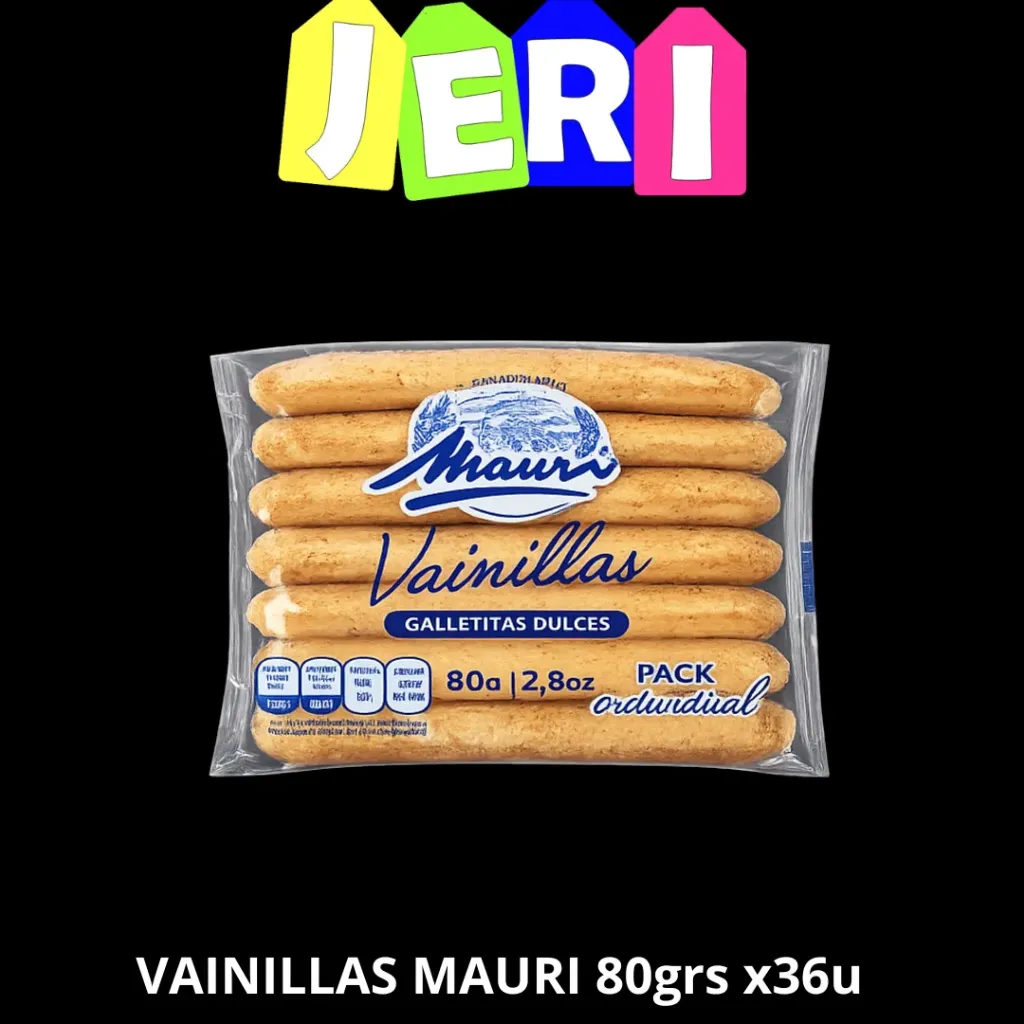 VAINILLAS MAURI 80grs X36U