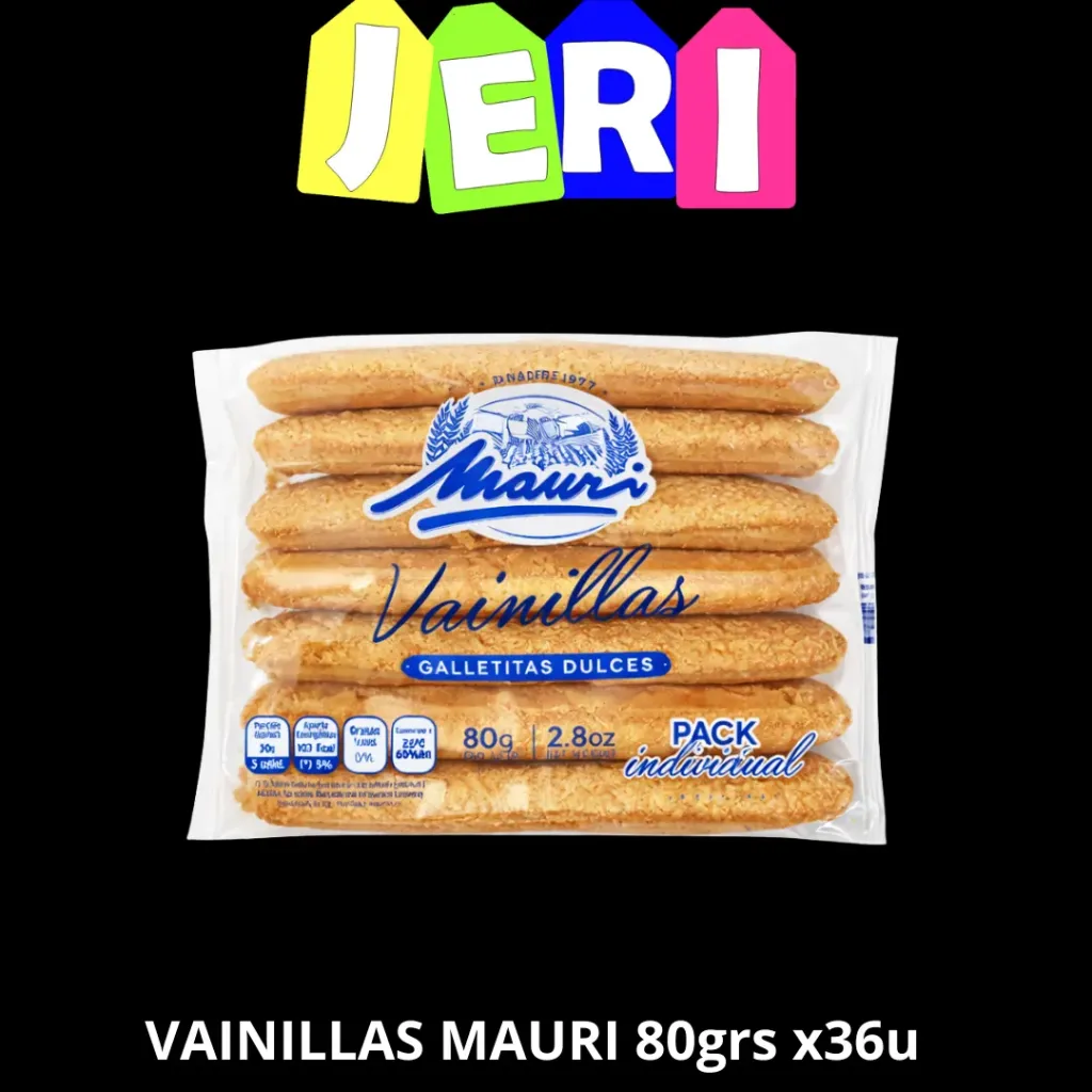 VAINILLAS MAURI 80grs X36U