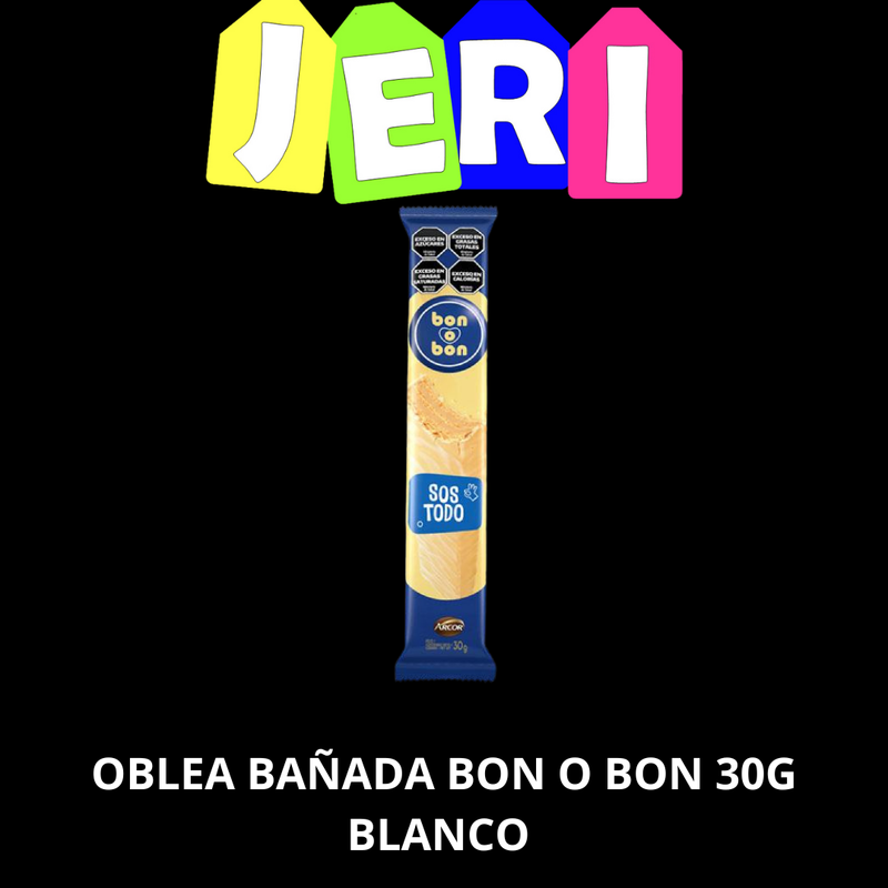 OBLEA BAÑADA BON O BON 30G BLANCO