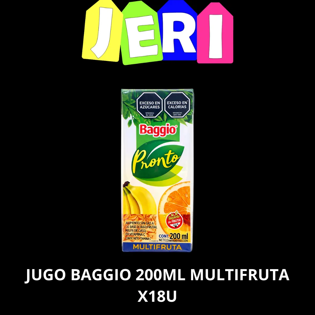 JUGO BAGGIO 200ML MULTIFRUTA X18U