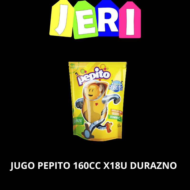 JUGO PEPITO 160CC X18U DURAZNO