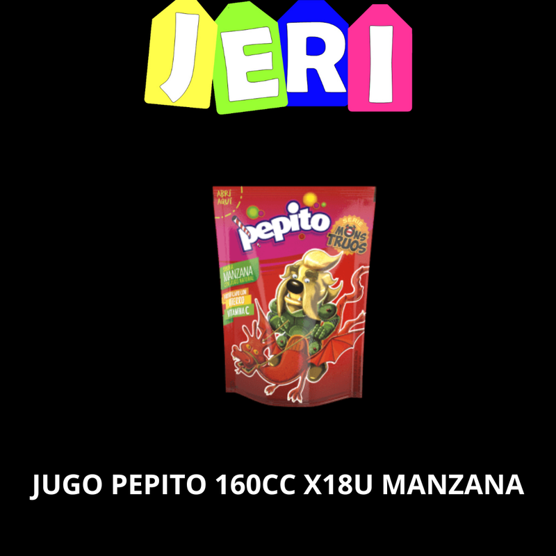 JUGO PEPITO 160CC X18U MANZANA