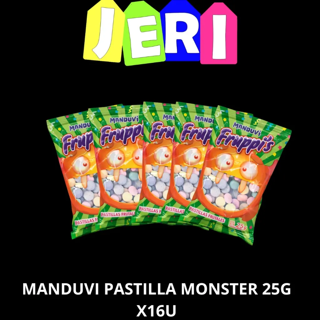 MANDUVI PASTILLA MONSTER 25G X16U