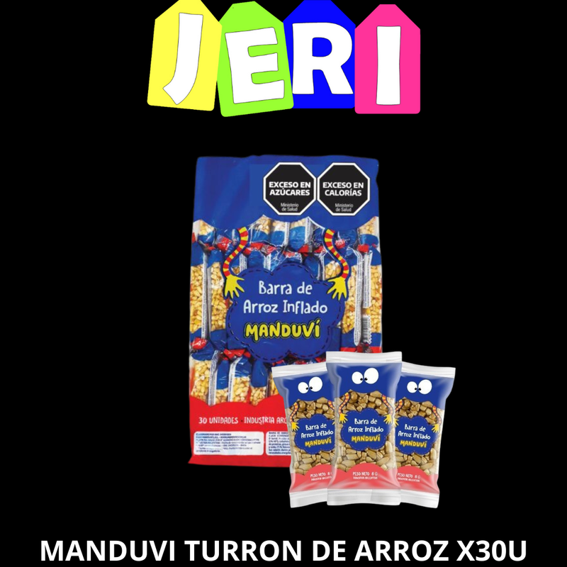 MANDUVI TURRON DE ARROZ x30u