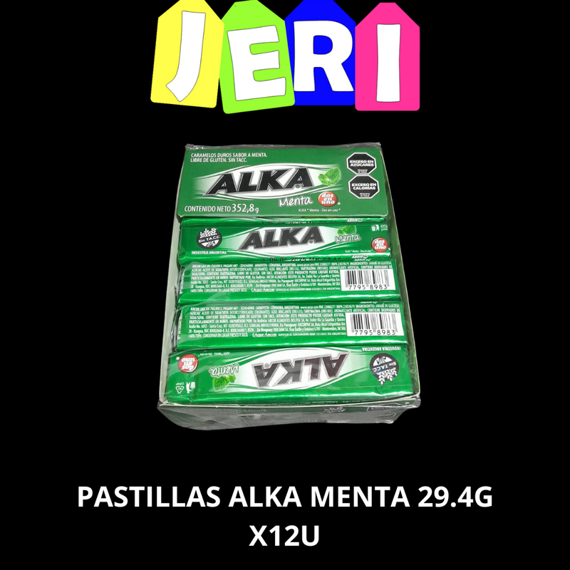 PASTILLAS ALKA MENTA 29.4G X12U