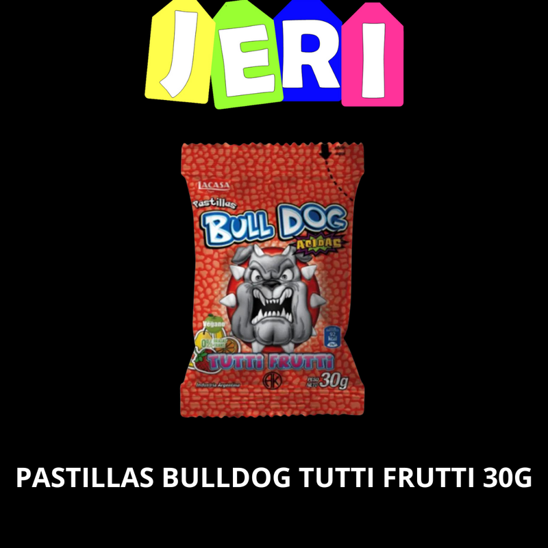 PASTILLAS BULLDOG TUTTI FRUTTI 30G