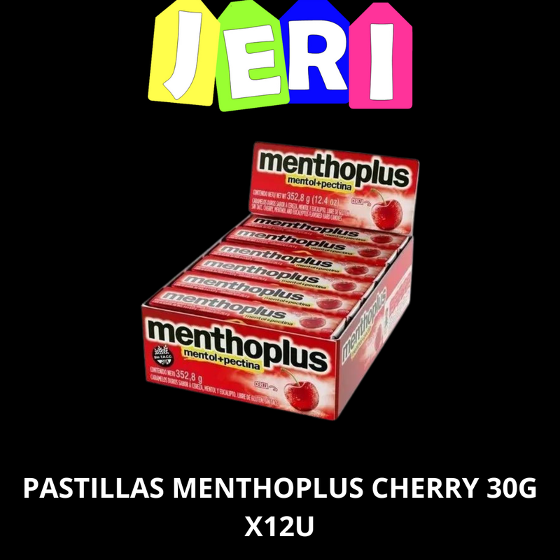 PASTILLAS MENTHOPLUS CHERRY 30G X12U