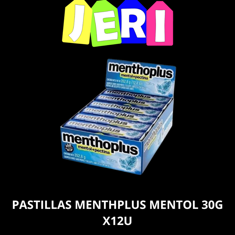 PASTILLAS MENTHOPLUS MENTOL 30G X12U