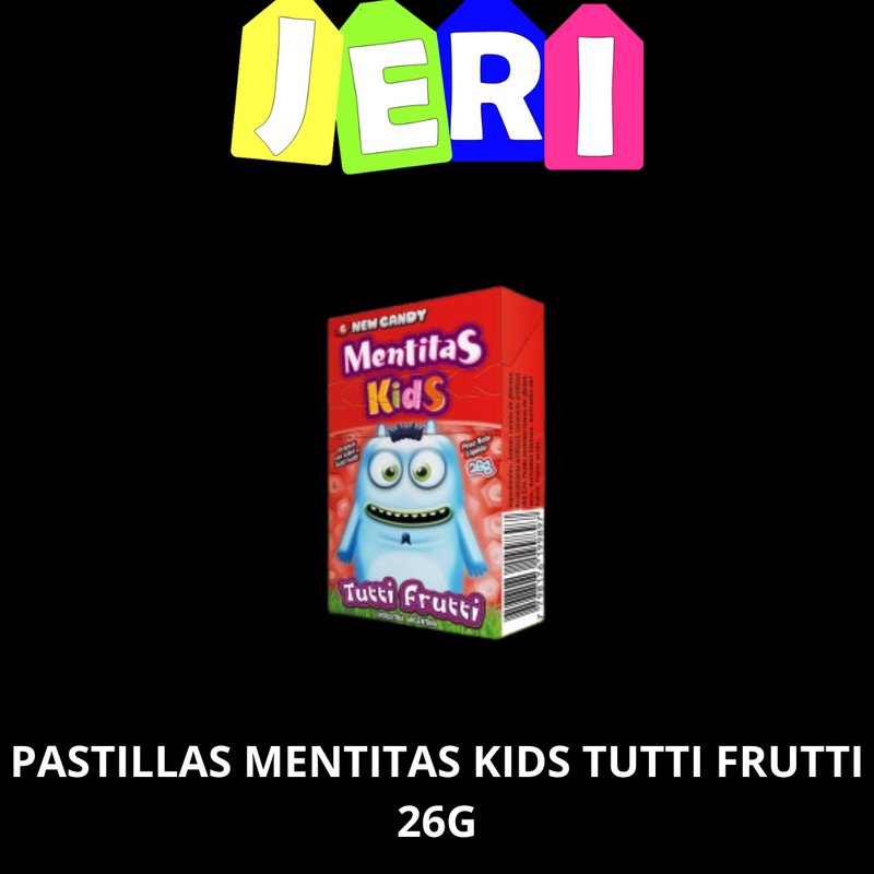 PASTILLAS MENTITAS KIDS TUTTI FRUTTI 26G