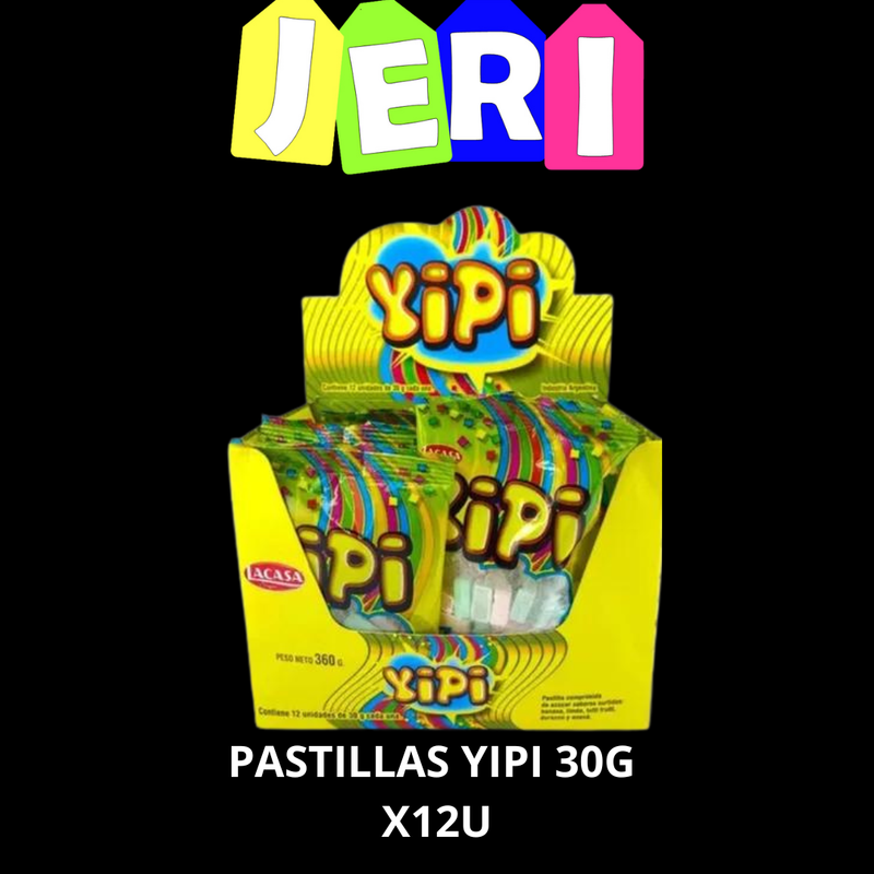 PASTILLAS YIPI 30G X12U