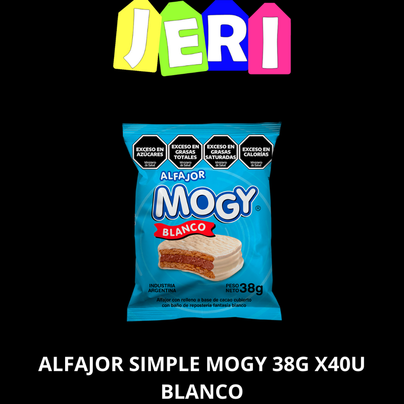 ALFAJOR SIMPLE MOGY 38G X40U BLANCO