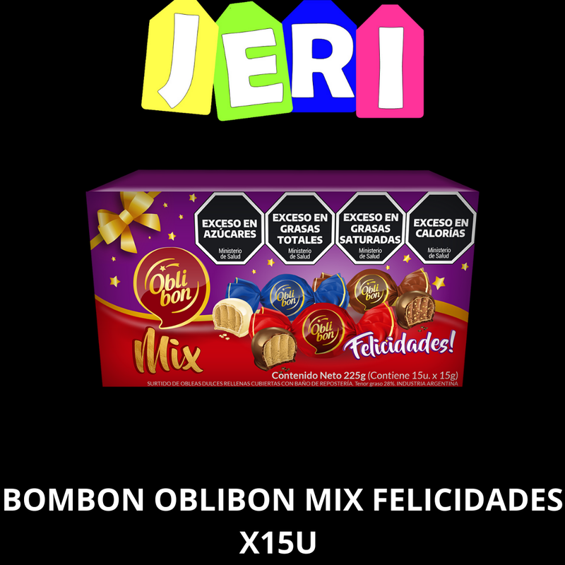BOMBON OBLIBON MIX FELICIDADES X15U