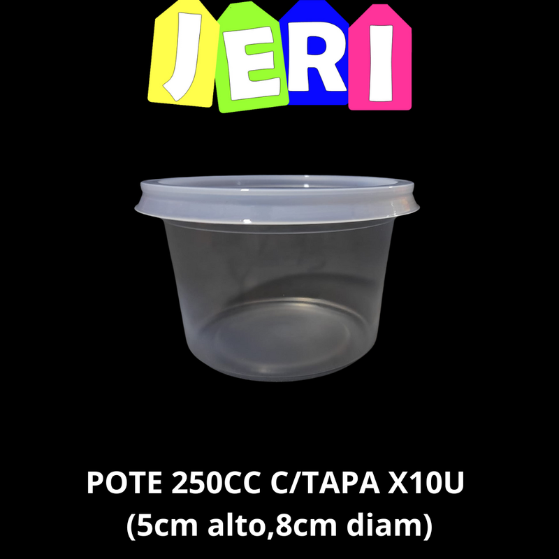 POTE 250CC C/TAPA X10U