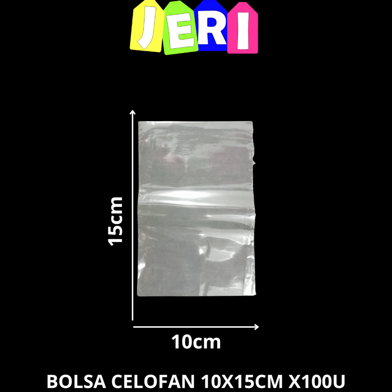BOLSA CELOFAN 10X15CM X100U