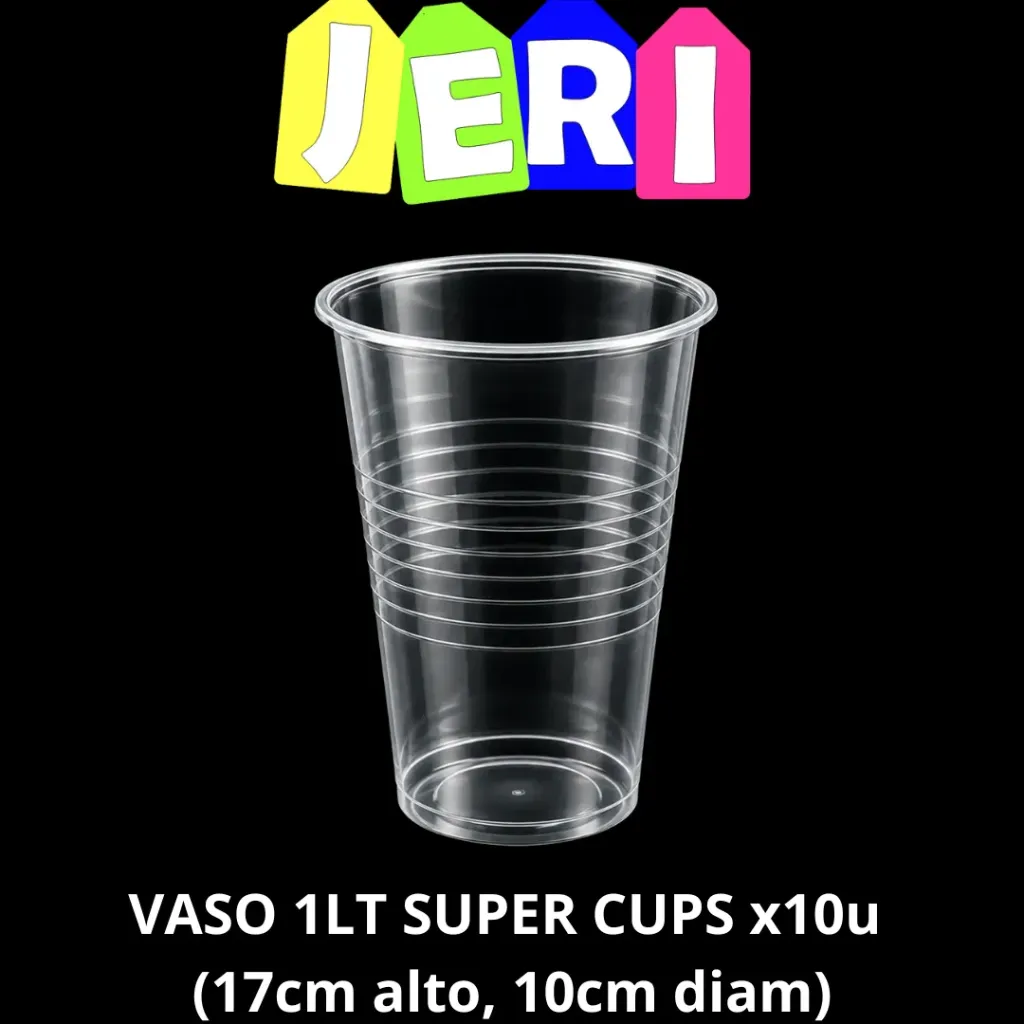 VASO 1LT SUPER CUPS x10u