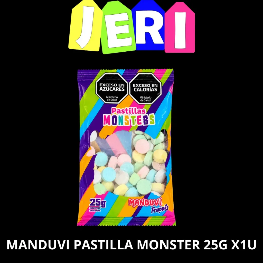 MANDUVI PASTILLA MONSTER 25G X1U