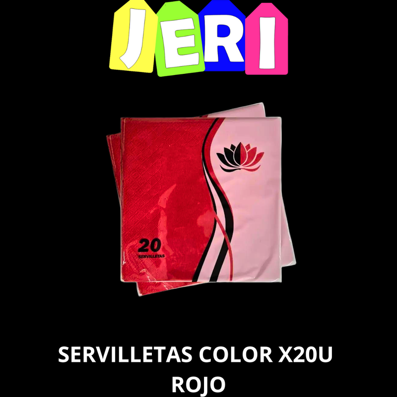 SERVILLETAS COLOR X20U