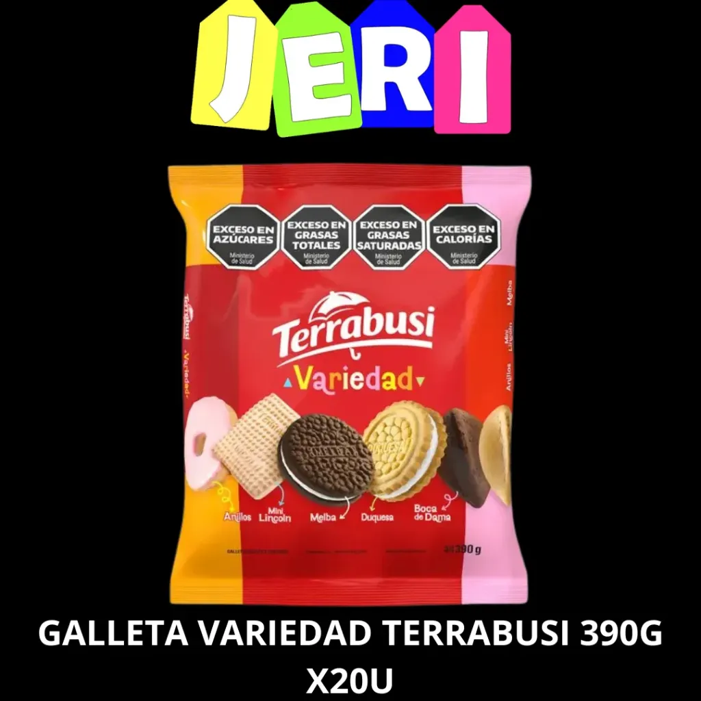 GALLETA VARIEDAD TERRABUSI 390G X20U