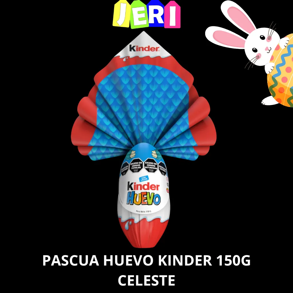 PASCUA HUEVO KINDER 150G CELESTE