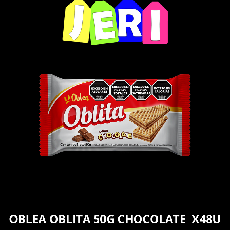 OBLEA OBLITA 50G CHOCOLATE X48U