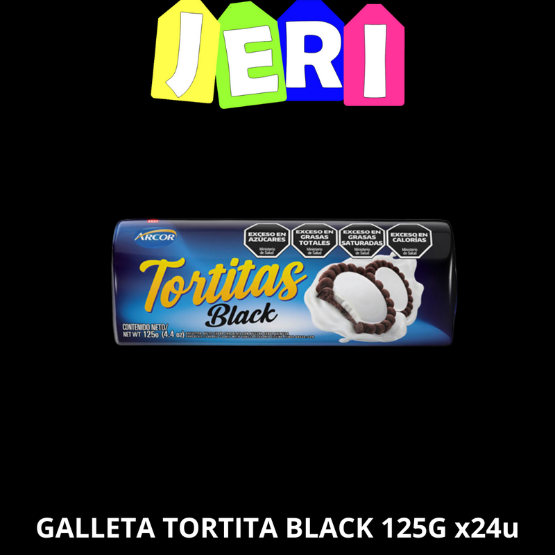 GALLETA TORTITA BLACK 125G X24U