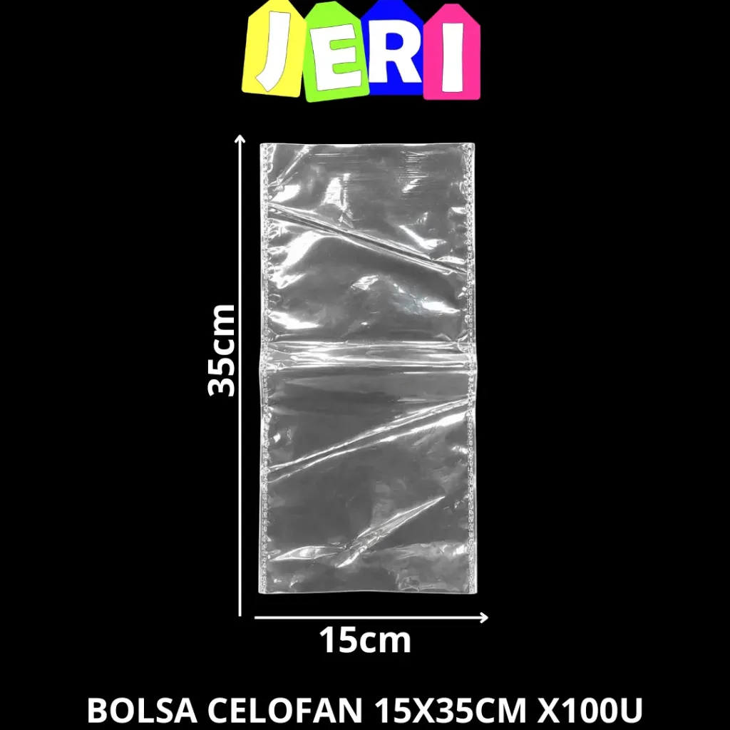 BOLSA CELOFAN 15X35CM X100U