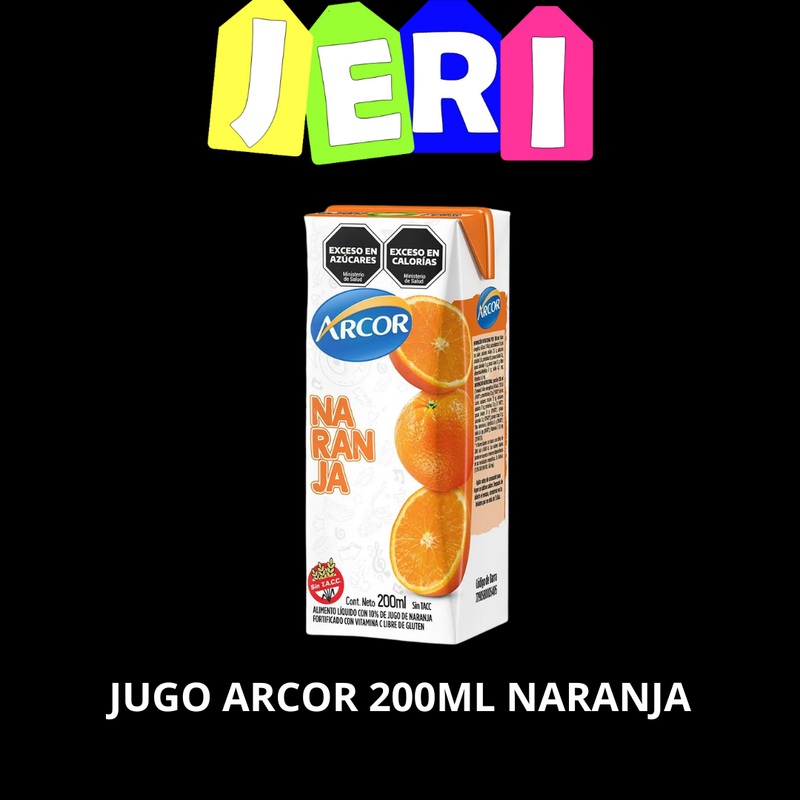 JUGO ARCOR 200ML NARANJA