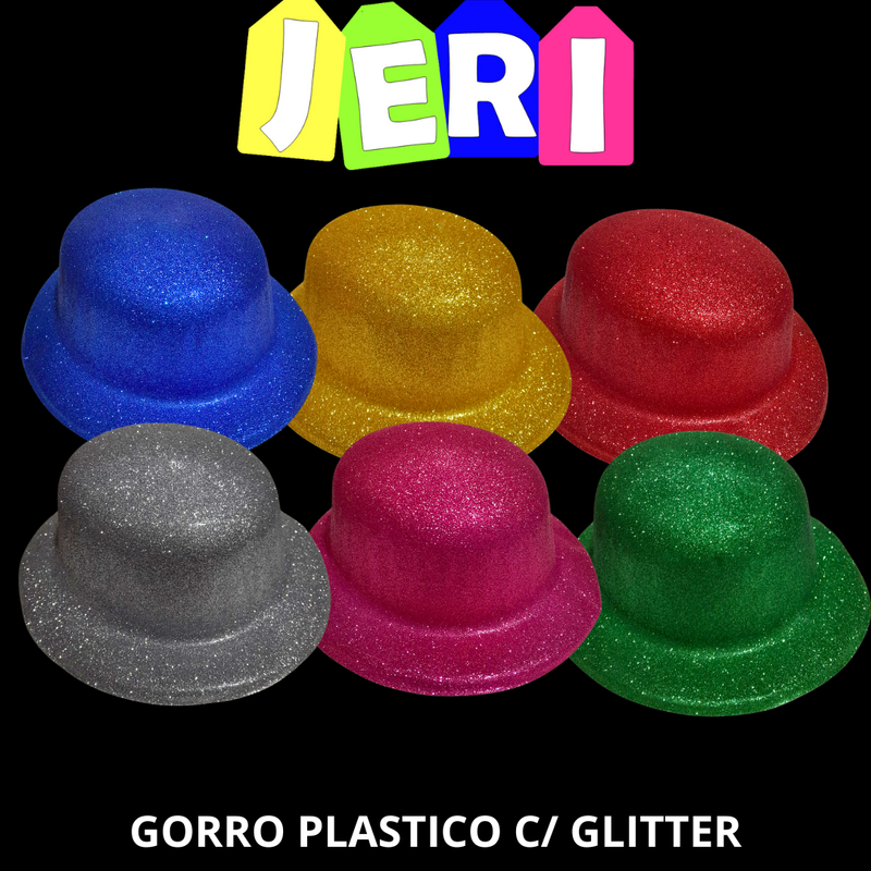 GORRO PLASTICO C/ GLITTER